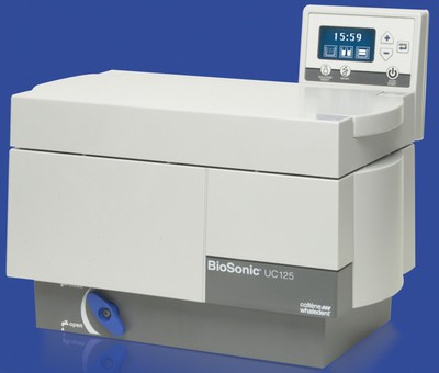 BioSonic UC 125   της Αμερικάνικης Whaledent. Συσκευή Υπερήχων για τον καθαρισμό και την απολύμανση των οδοντιατρικών εργαλείων σε συνδυασμό με τη χρήση ειδικών απολυμαντικών υγρών.